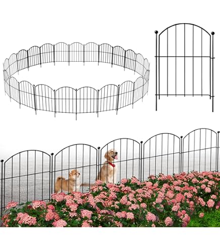 Amazon | Rxakudedo ガーデンフェンス 10枚セット アイアンフェンス